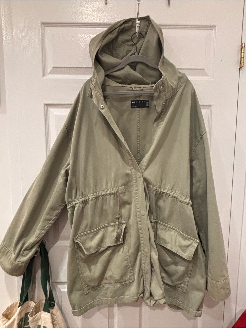 Olive Green Women's Hooded Utility Jacket
